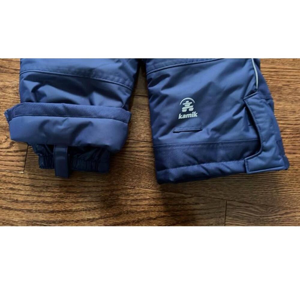 NWT Kamik Kids Snow Pants with Fleece Bib Snowsuit Size 4 - Picture 5 of 7